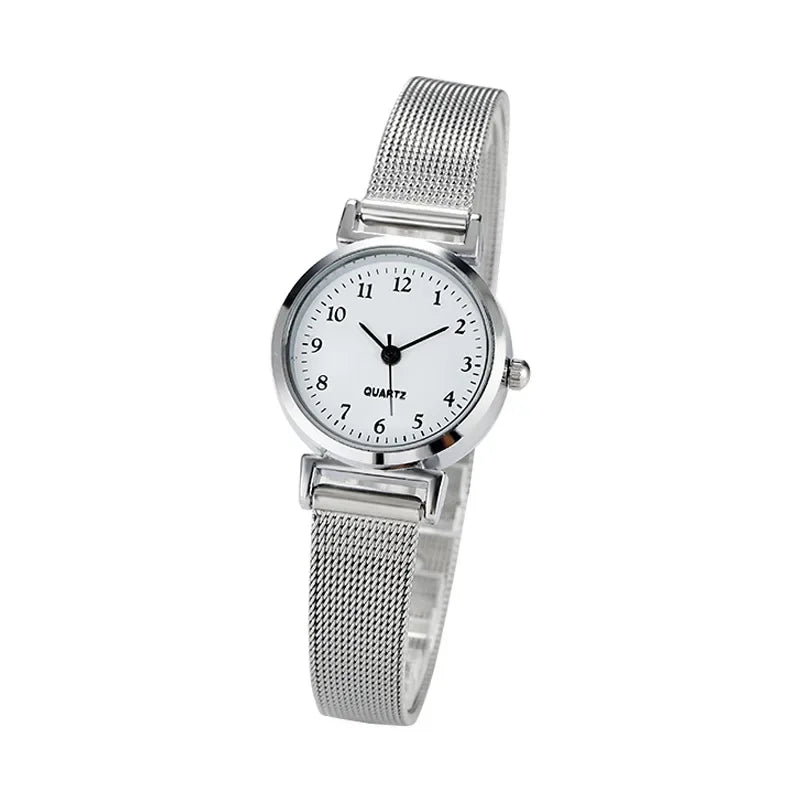 Relogio pulseira de prata feminino - elegância