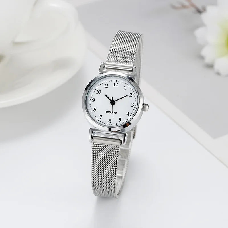 Relogio pulseira de prata feminino - elegância